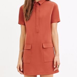 Forever 21 Burnt Orange Mini Shift Dress